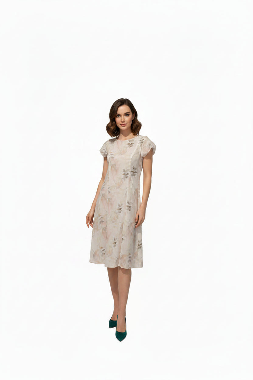 Floral midi dress for women