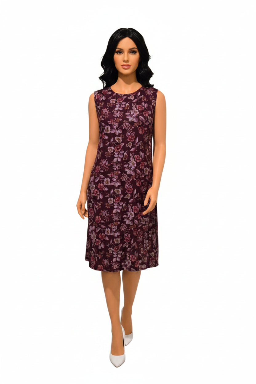 Purple floral dress
