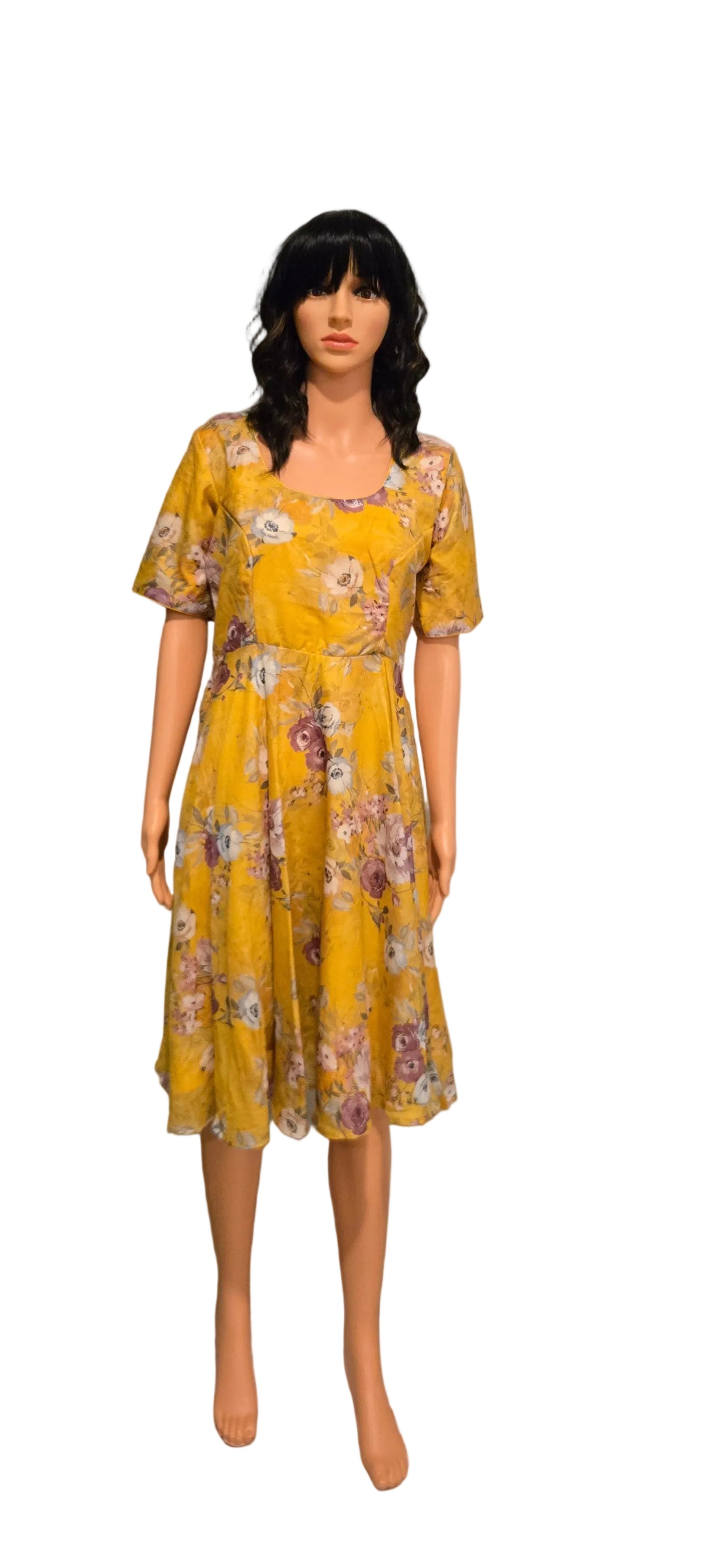 Yellow Floral Dress