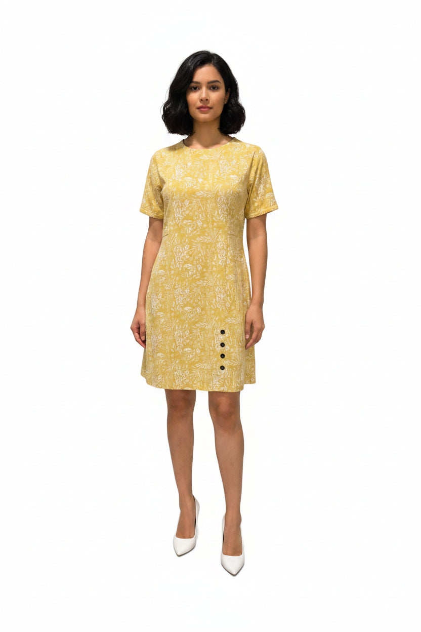 Yellow dress for women