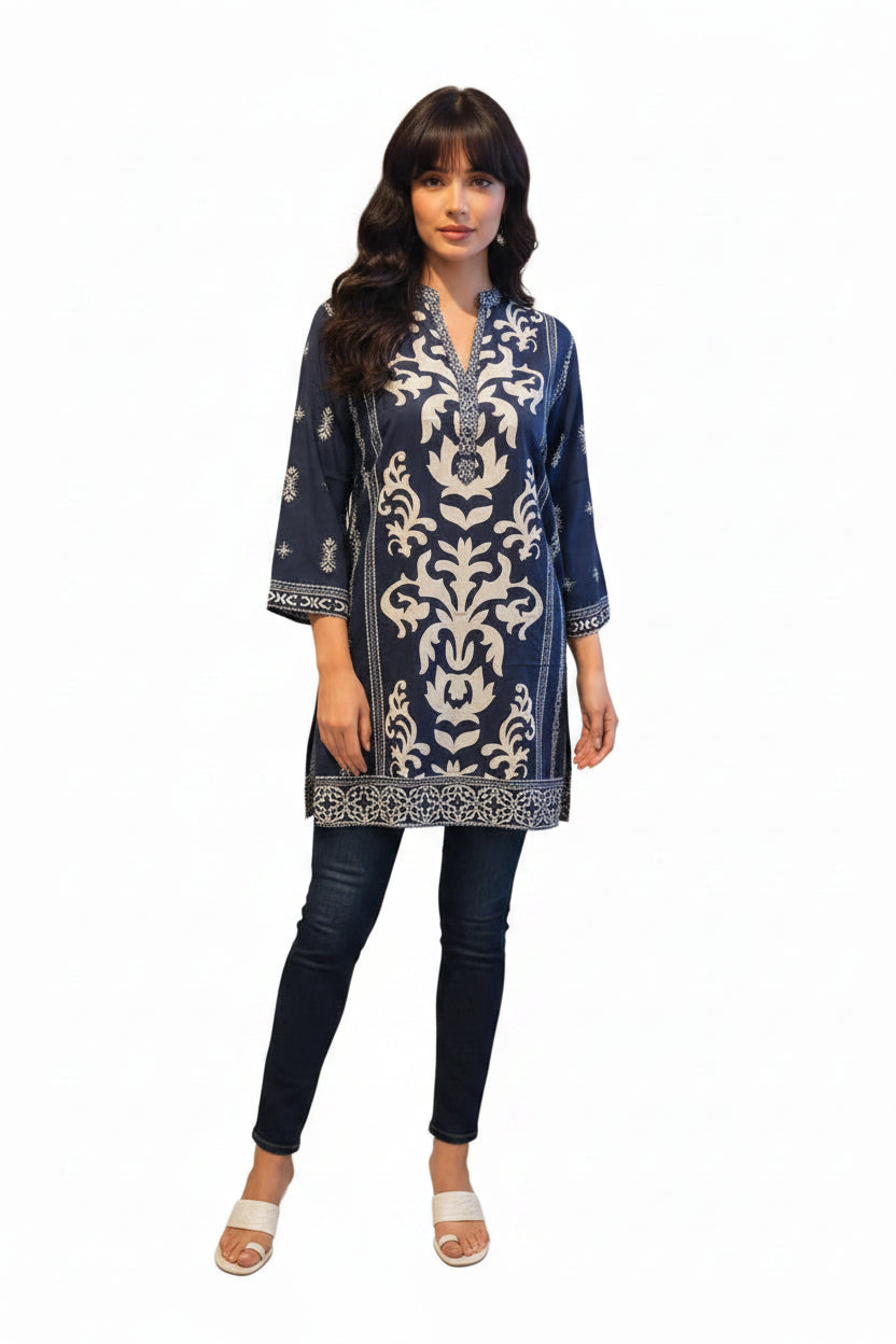 Blue Kurti for women