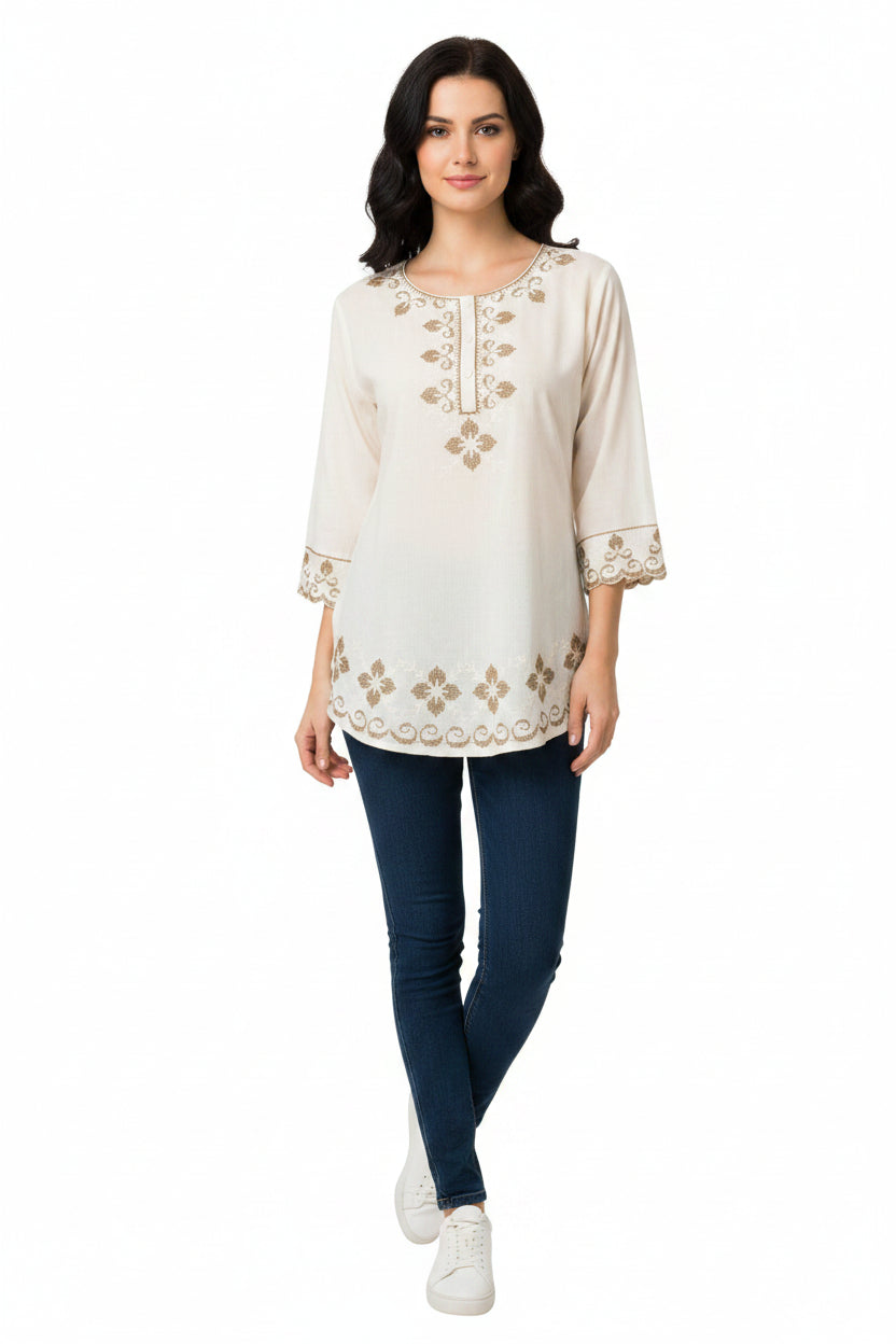 Off-white Kurti top