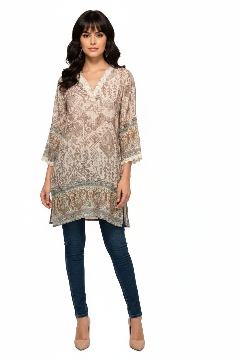 Beige Kurti for women