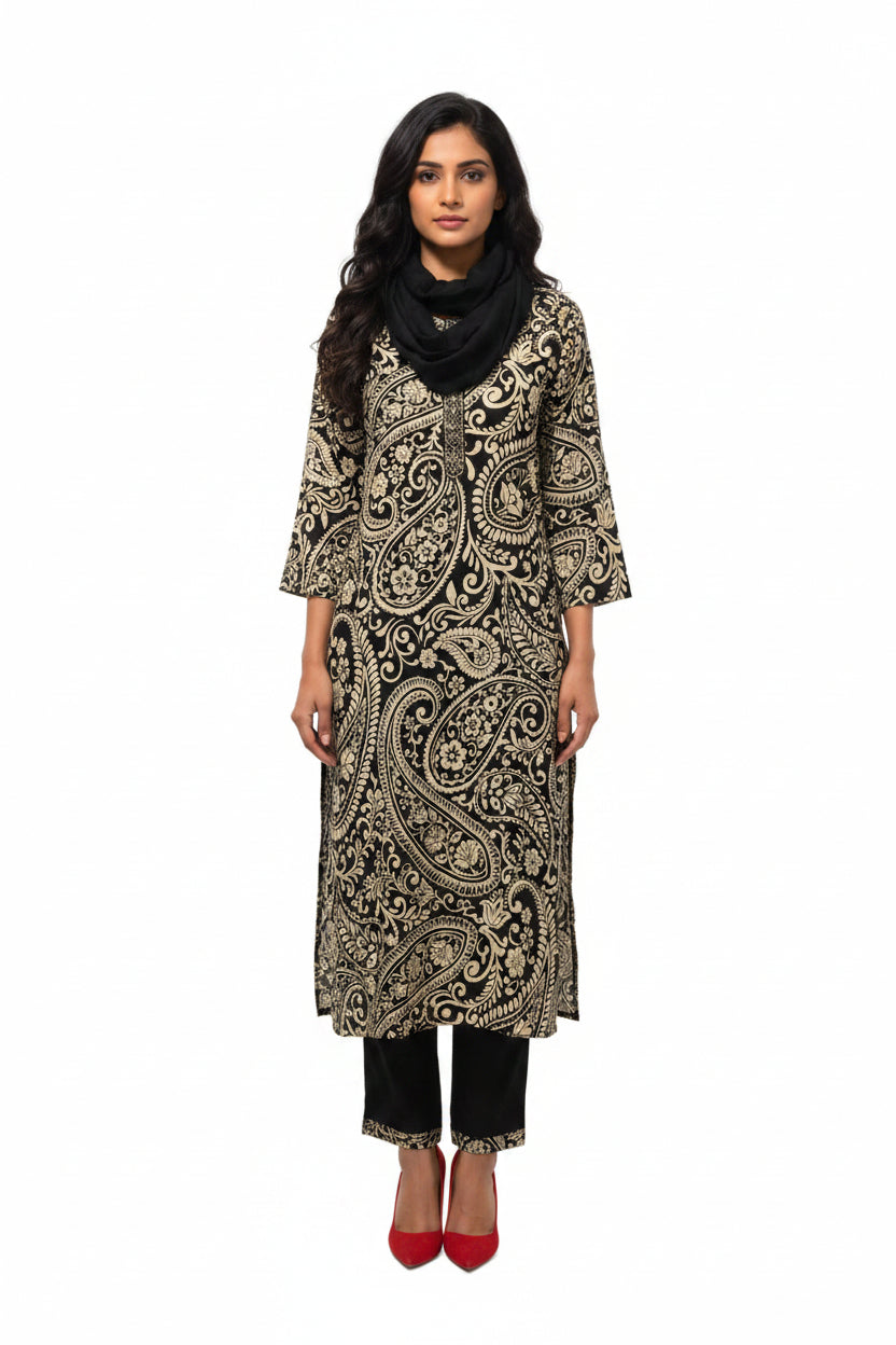 Black salwar suit for women