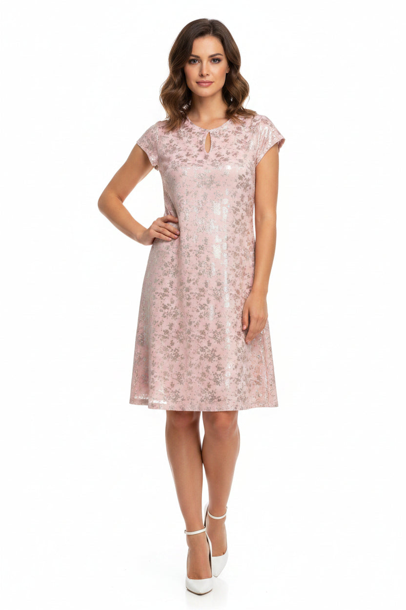 Pink shimmer dress