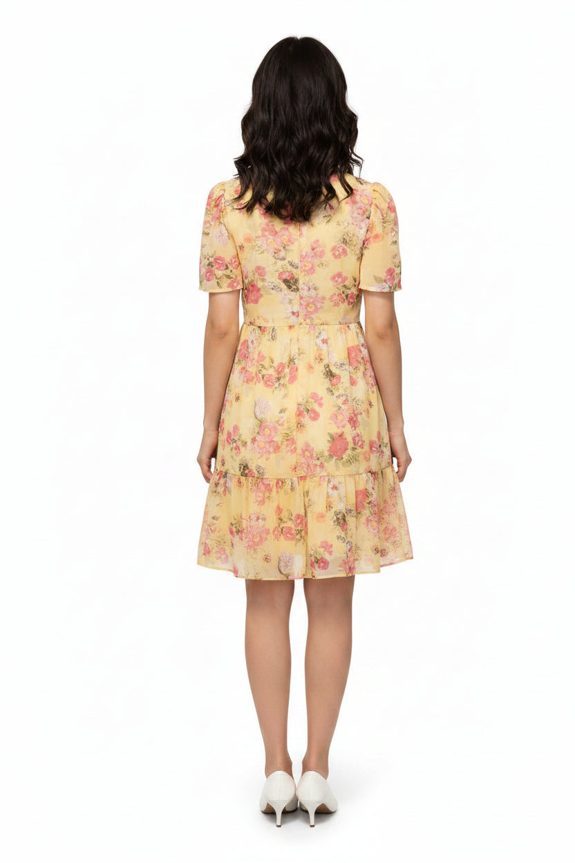 Yellow Bloom Floral Dress