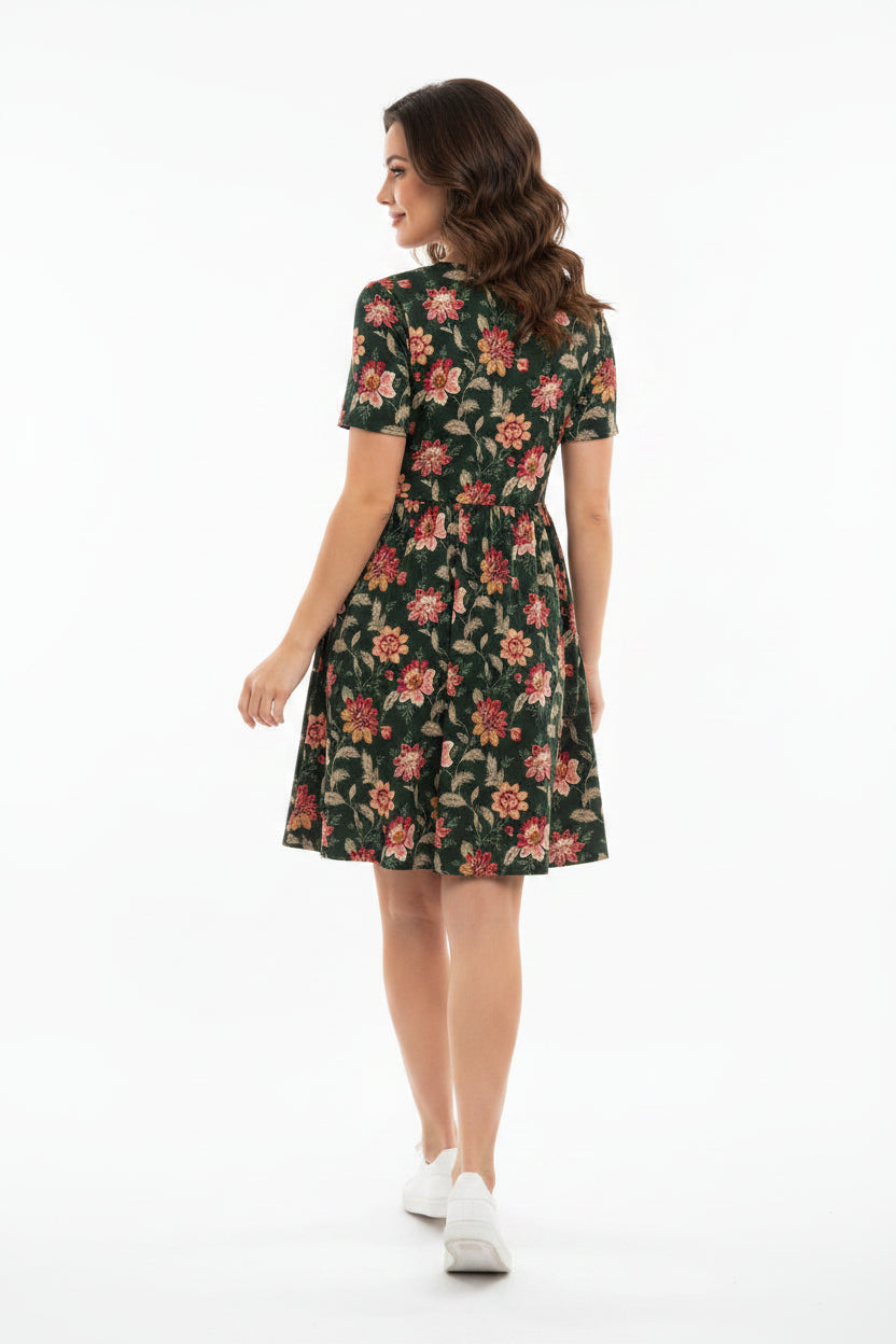 Dark Green Dress