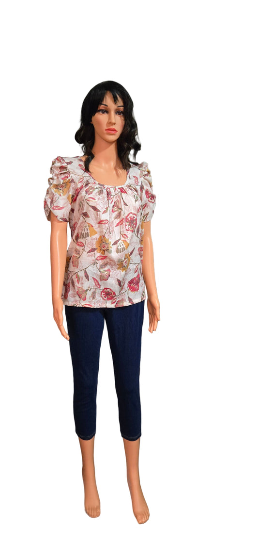 Printed floral top