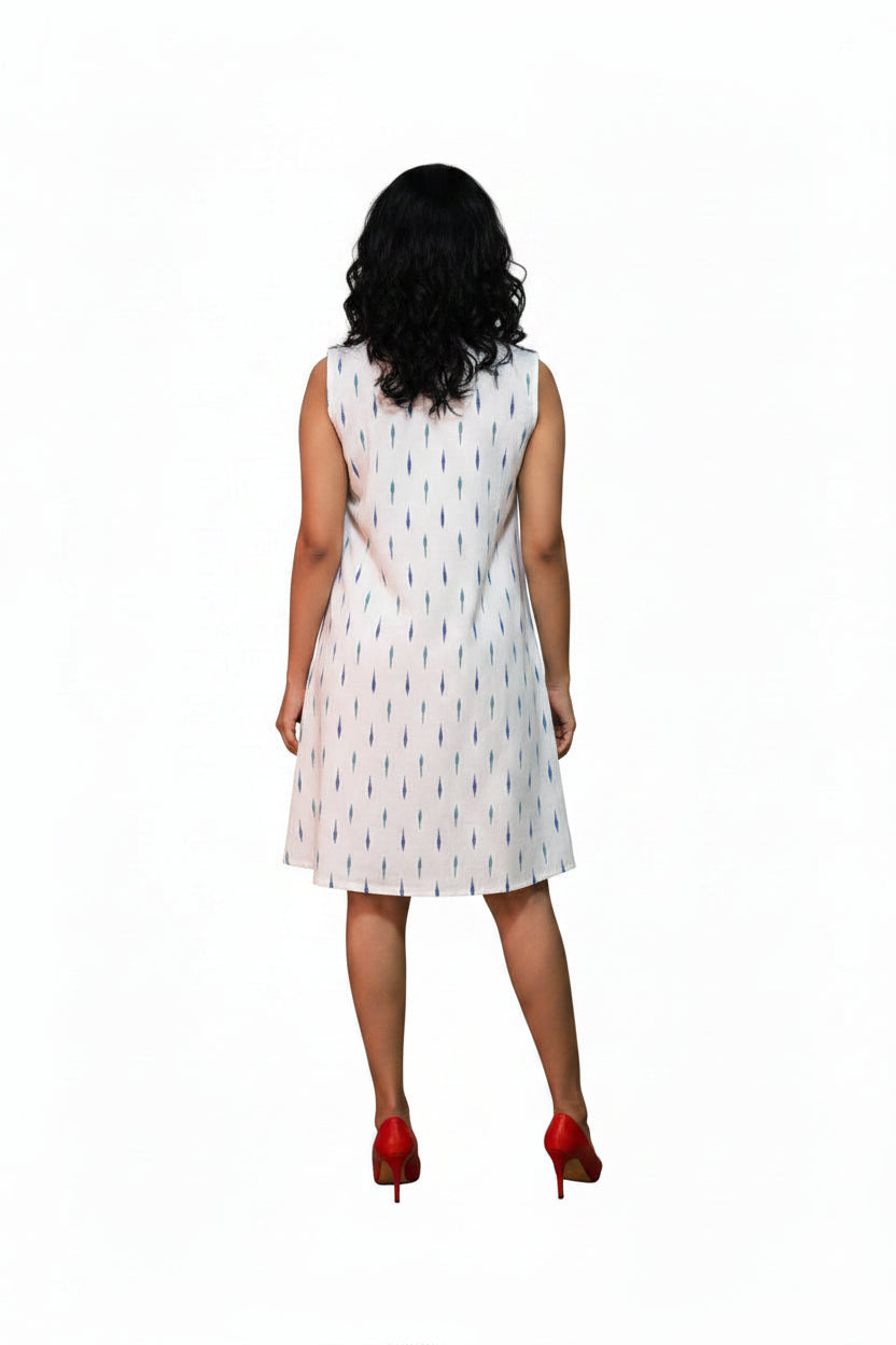White printed dress