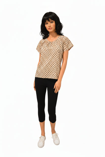 Cotton polka dots top