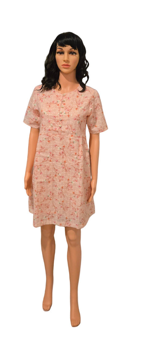 Peach short dress