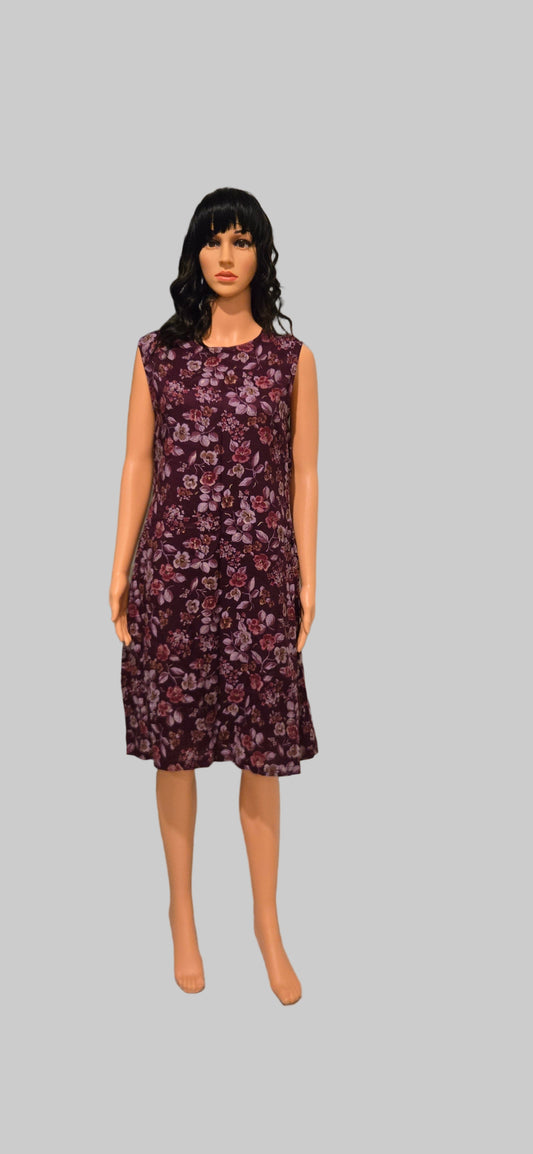 Purple Floral Dress