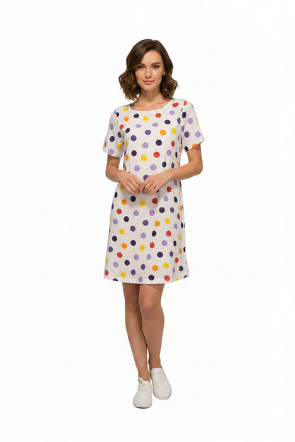Cotton polka dots dress