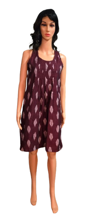sleeveless cotton dress