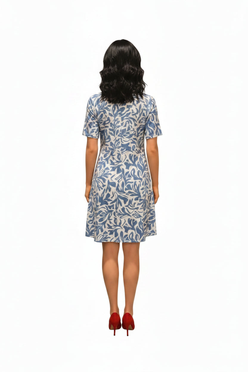 White & Blue Dress