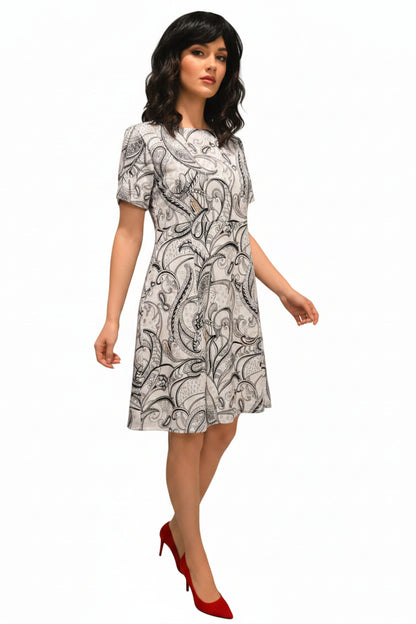 Black and white dress for women