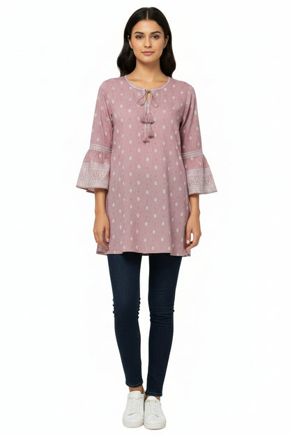 Light pink Kurti for women