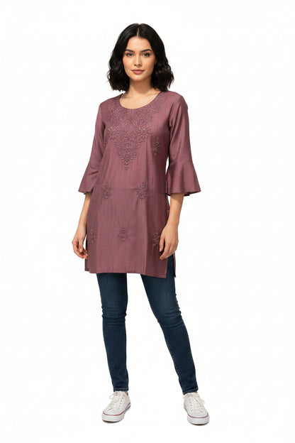 Maroon Kurti for women