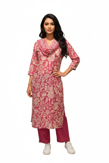 Pink salwar suit