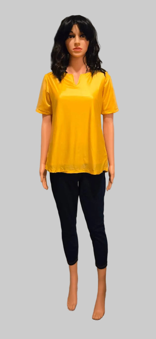 Bright yellow top