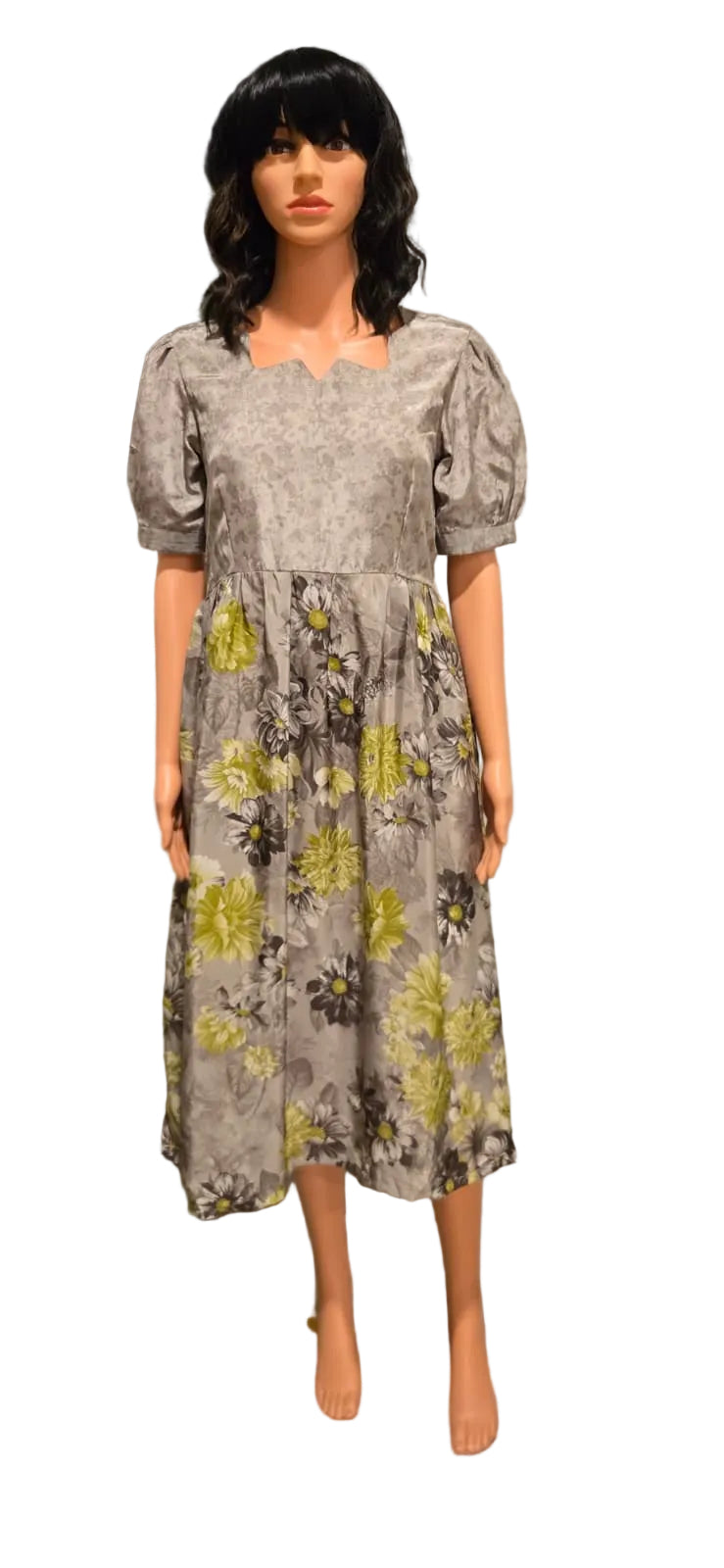 Grey Midi Dress