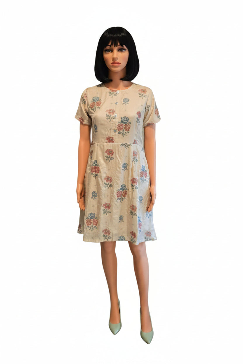 Gold embroider dress