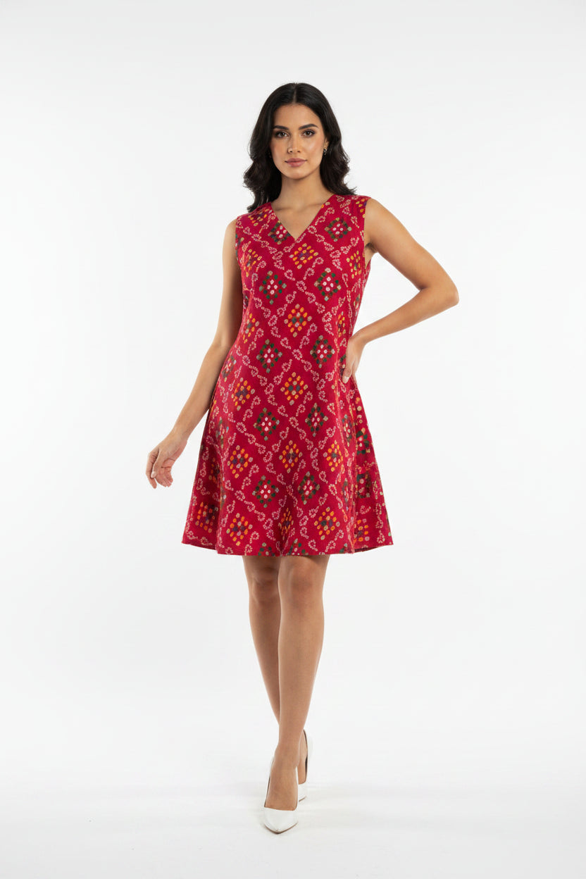 Pink Bandini dress