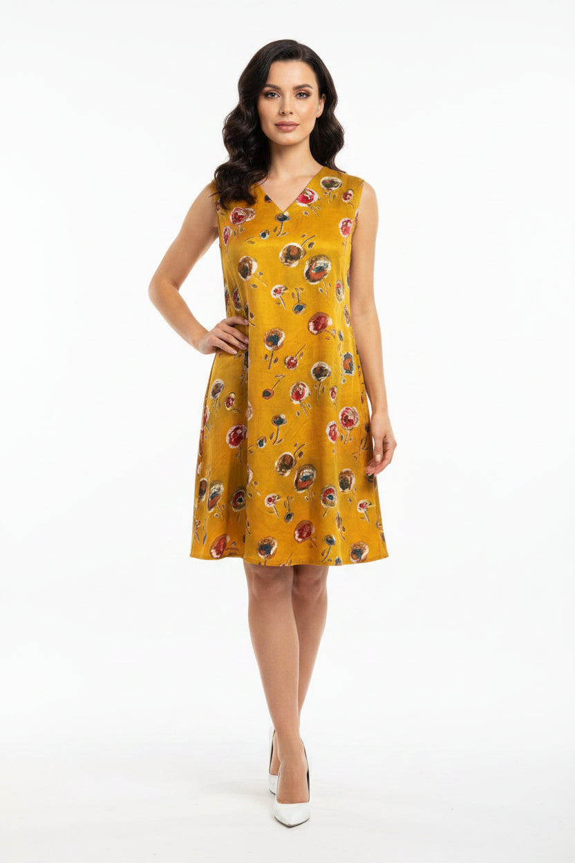 Mustard yellow dress
