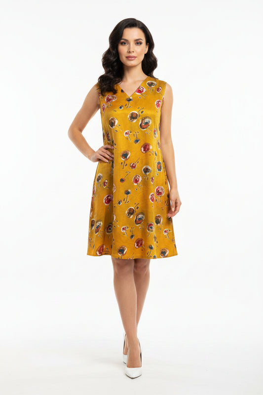 Mustard yellow dress