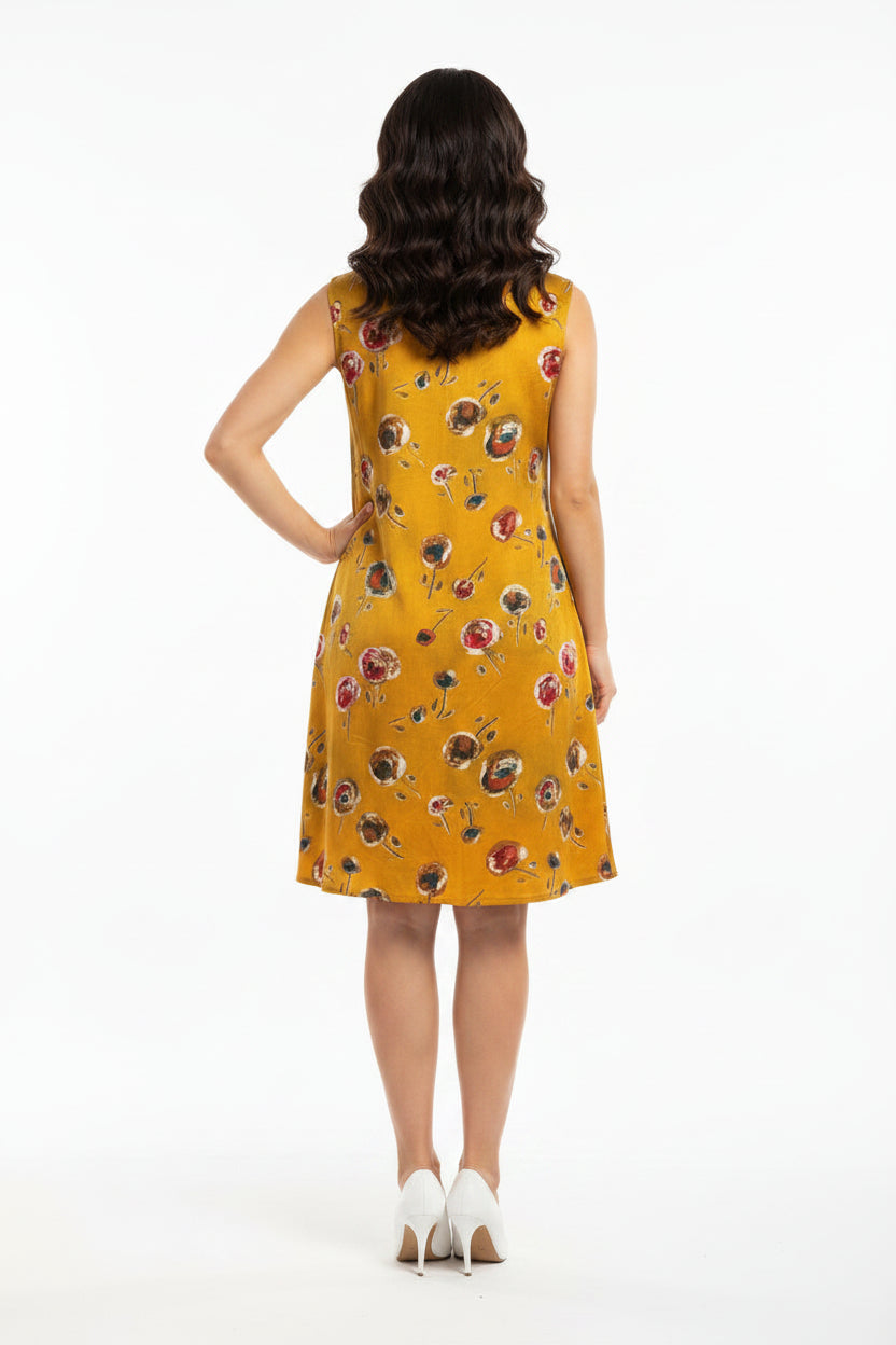 Mustard yellow dress
