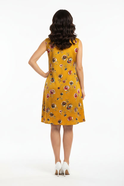 Mustard yellow dress