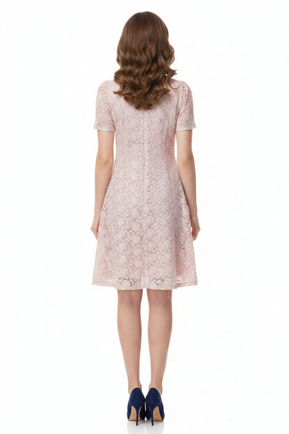 Light pink embroidery dress