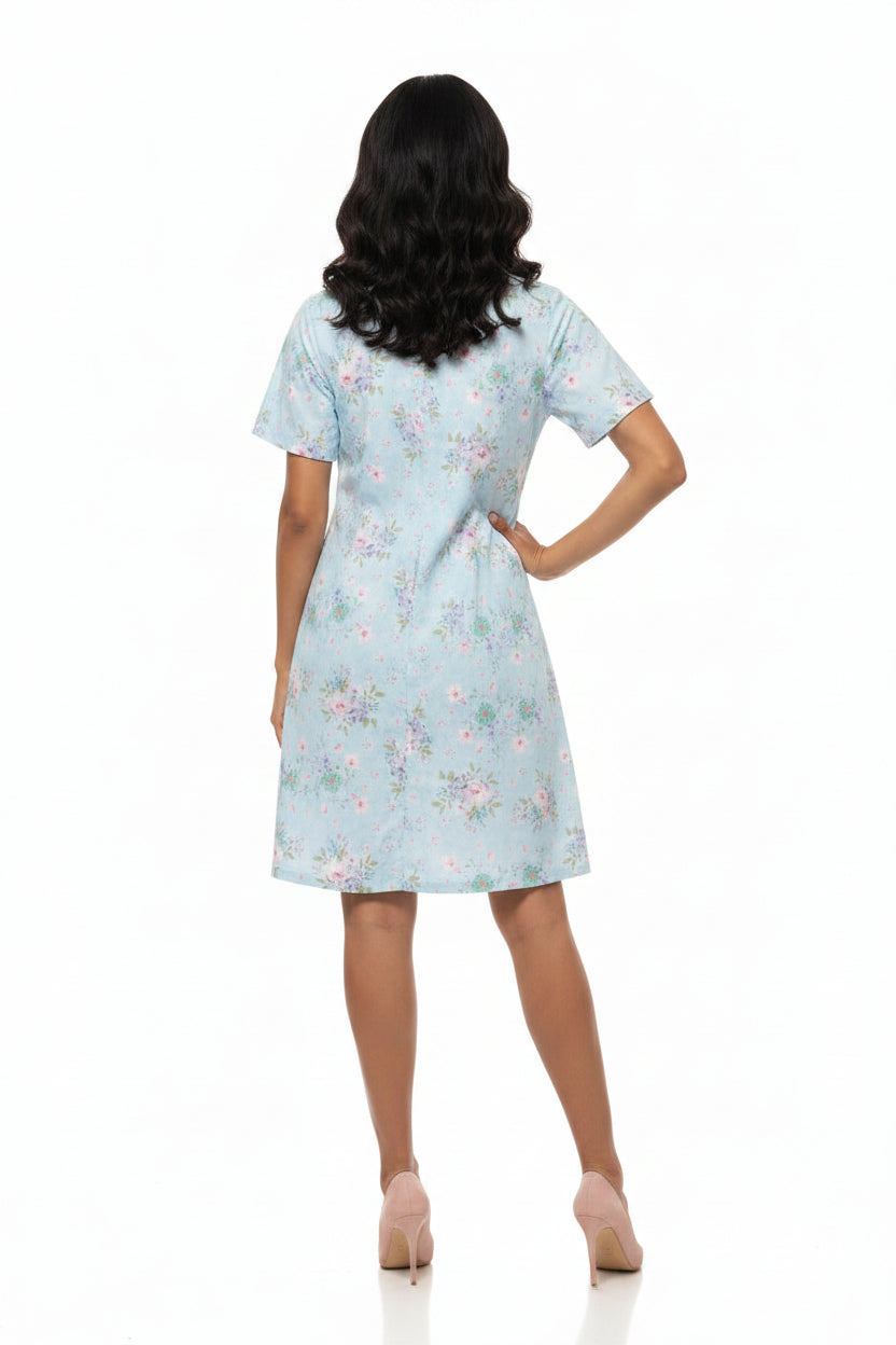 Light Blue Floral Dress