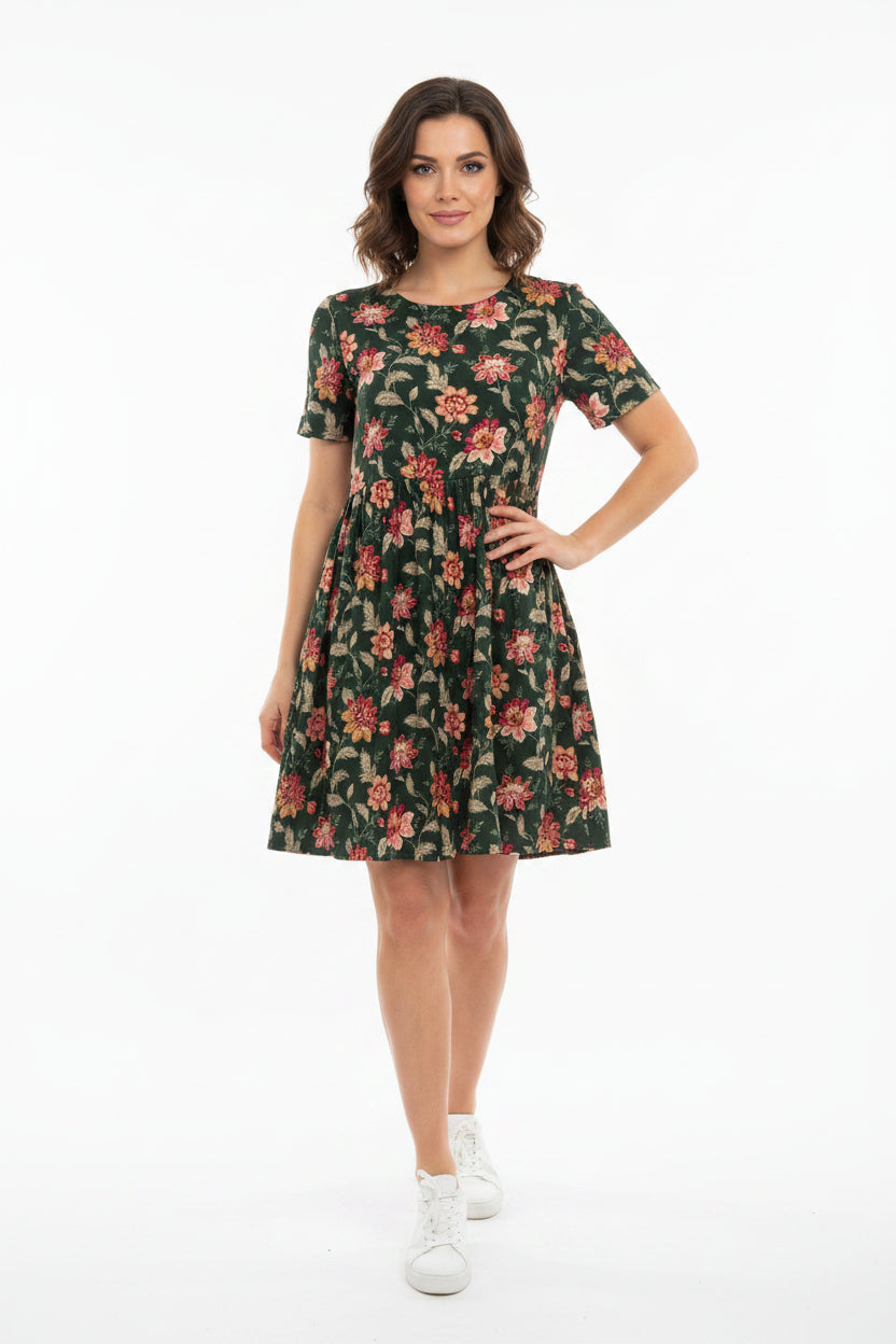 Dark green dress