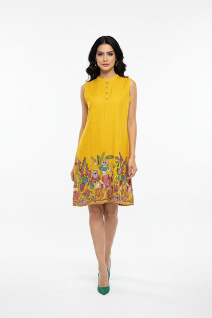 Yellow Folk Art Dress