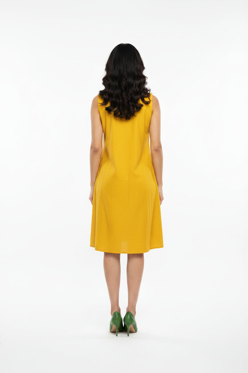 Yellow Folk Art Dress