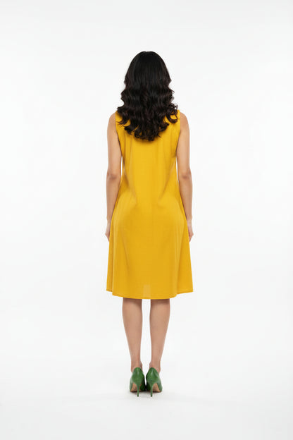 Yellow Folk Art Dress