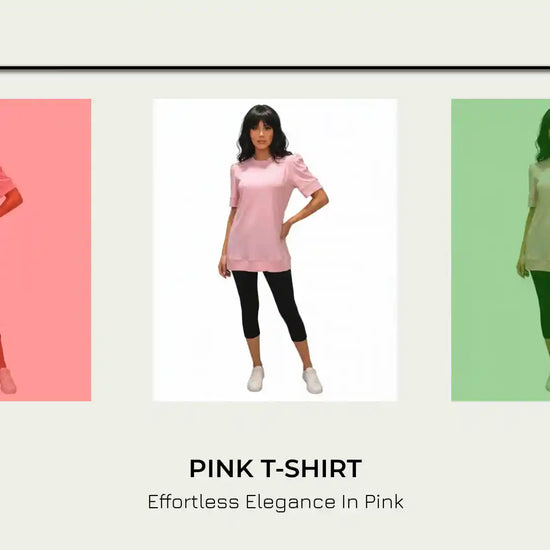 Pink T-shirt by@Outfy