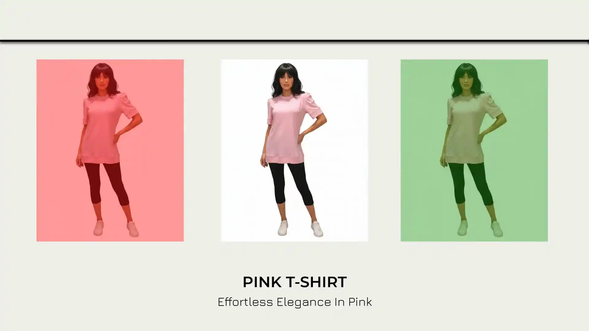 Pink T-shirt by@Outfy