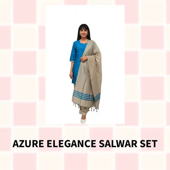 Azure Elegance Salwar Set by@Outfy