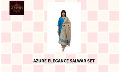 Azure Elegance Salwar Set by@Outfy