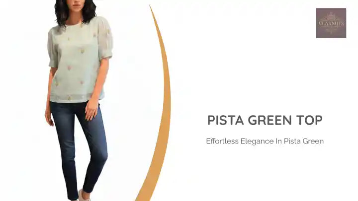Pista Green Top by@Outfy