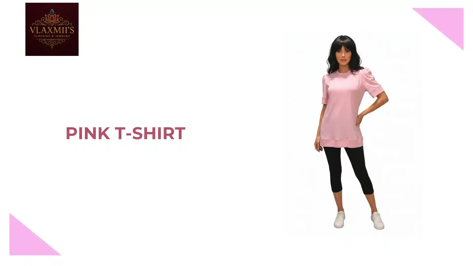 Pink T-shirt by@Outfy