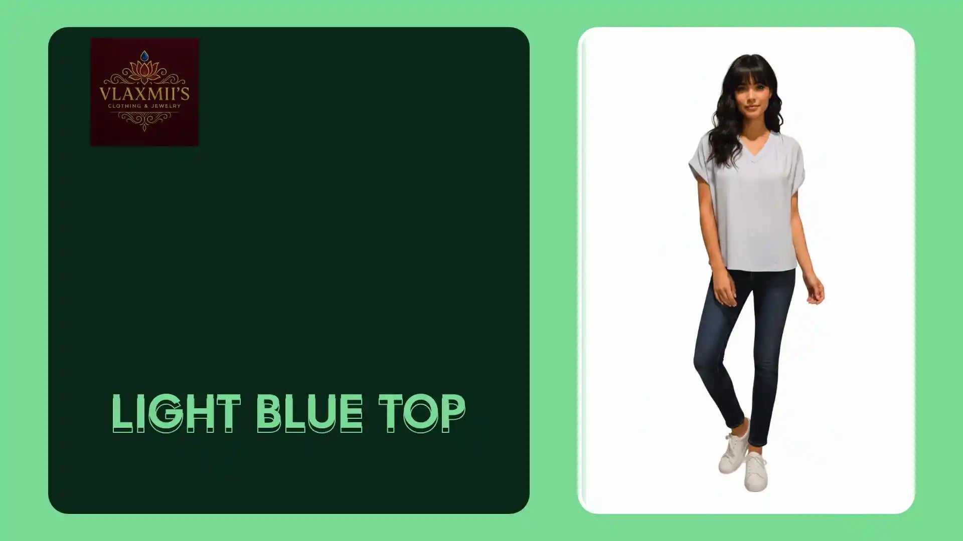 Light Blue Top by@Outfy