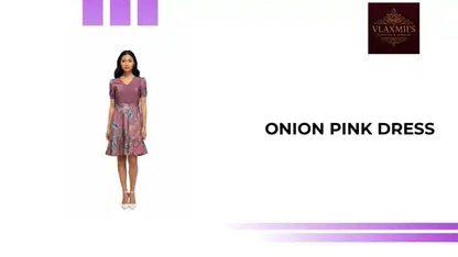 Onion Pink Dress by@Outfy