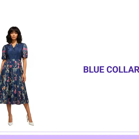 Blue Collar Midi Dress by@Outfy