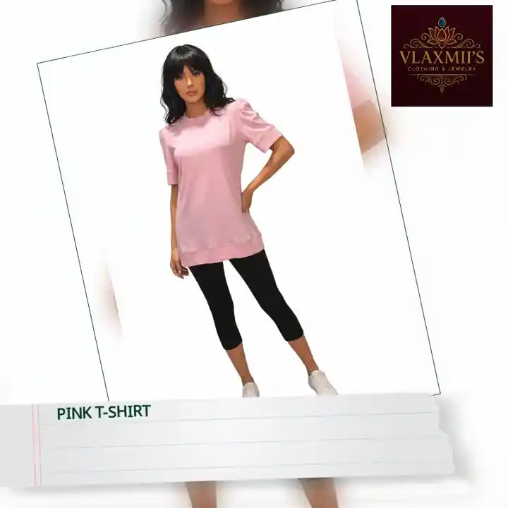 Pink T-shirt by@Outfy