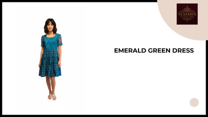 Emerald Green Dress by@Outfy