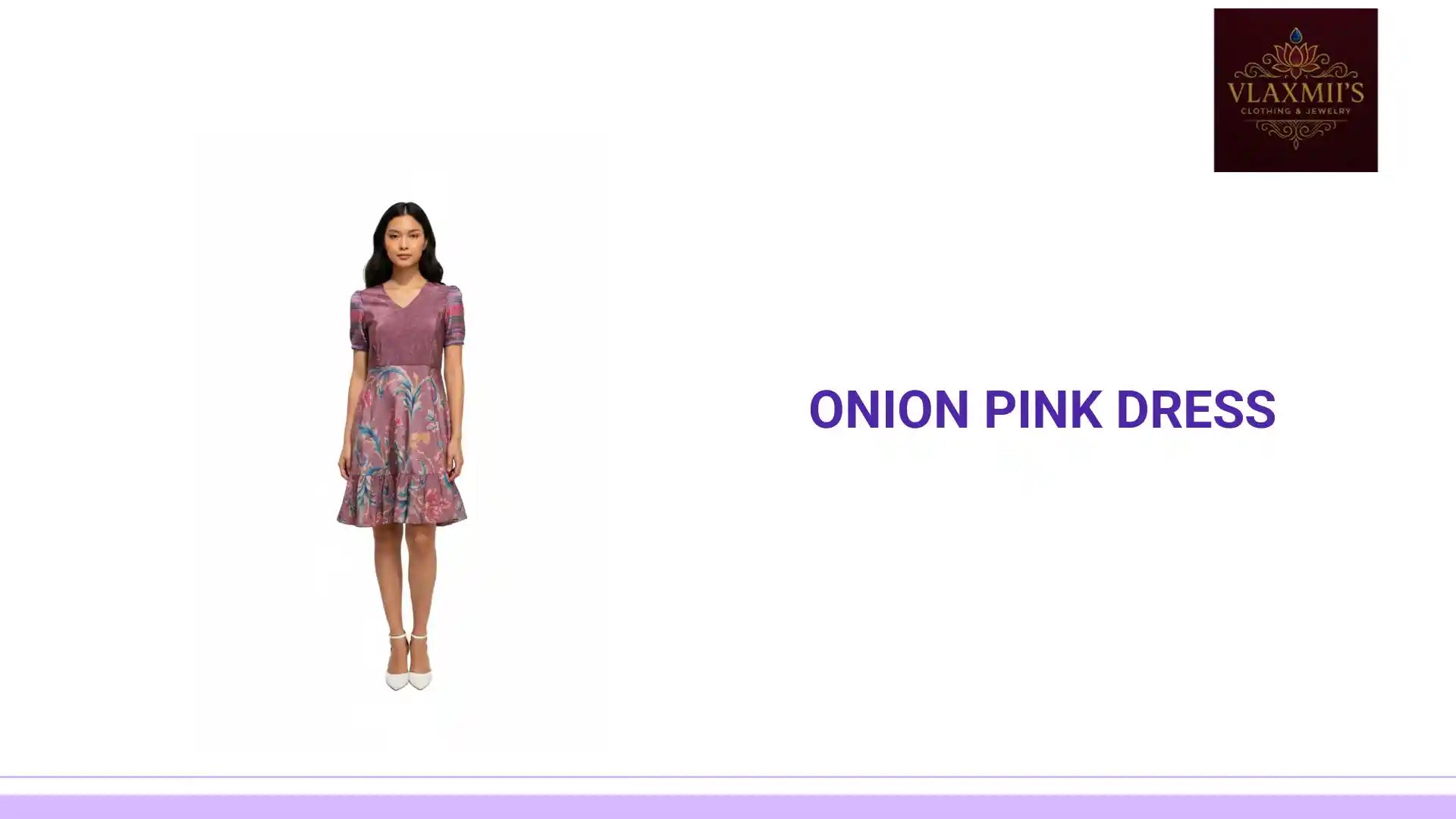 Onion Pink Dress by@Outfy