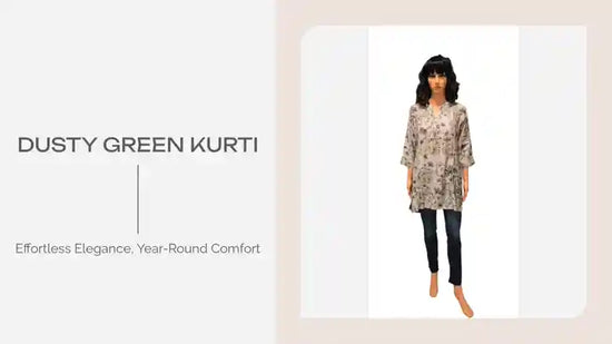Dusty Green Kurti by@Outfy